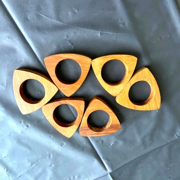 Vintage Mid-Century/Boho Wooden Napkin Holders - Picture 2 of 4